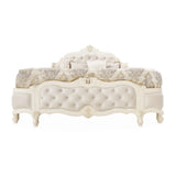 Aico Furniture - Lavelle Eastern King Wing Mansion Bed In Classic Pearl - 54000Cekwm-1130