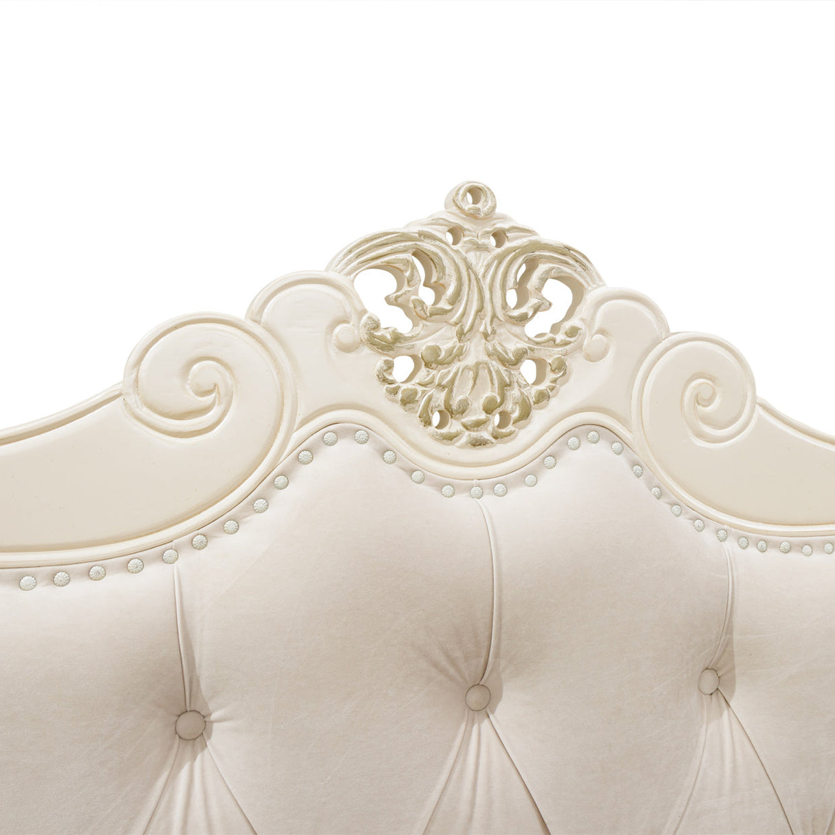 Aico Furniture - Lavelle Eastern King Wing Mansion Bed In Classic Pearl - 54000Cekwm-1130