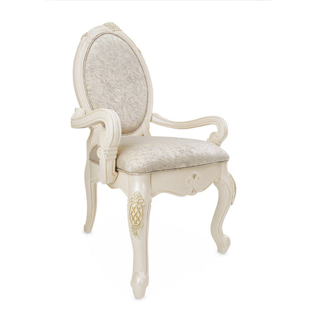 Michael Amini Lavelle Classic Pearl Arm Chair - Home Elegance USA