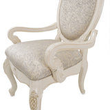 Aico Furniture - Lavelle Arm Chair In Classic Pearl (Set Of 2) - 54004-113