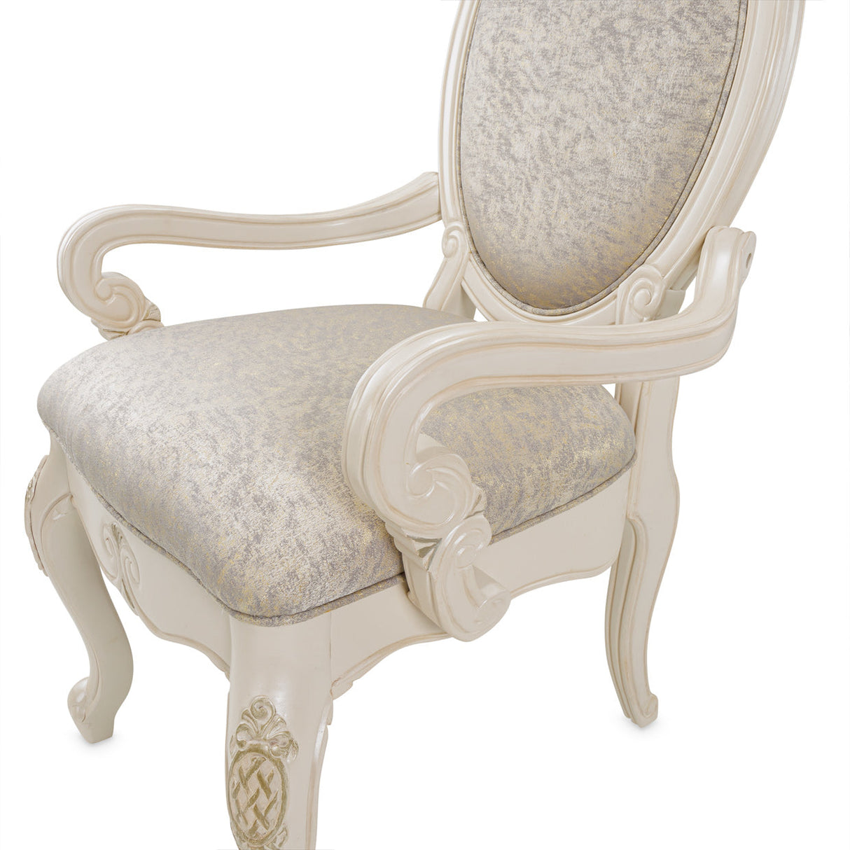 Michael Amini Lavelle Classic Pearl Arm Chair - Home Elegance USA