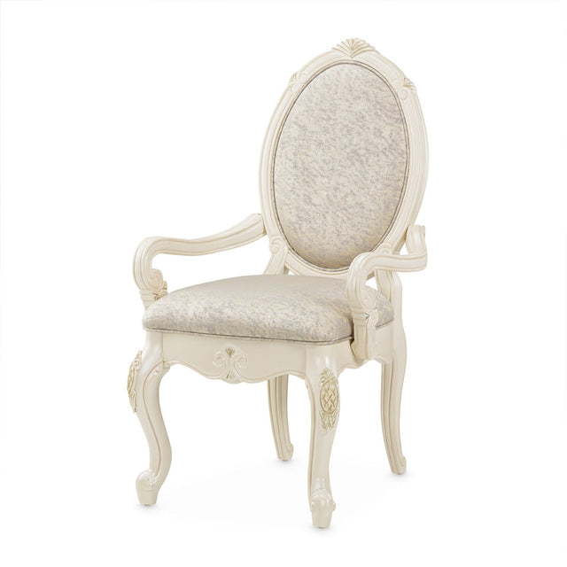 Michael Amini Lavelle Classic Pearl Arm Chair - Home Elegance USA