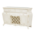 Lavelle Sideboard with Wine Rack & Mirror Top – Classic Pearl by Michael Amini (54007-113)