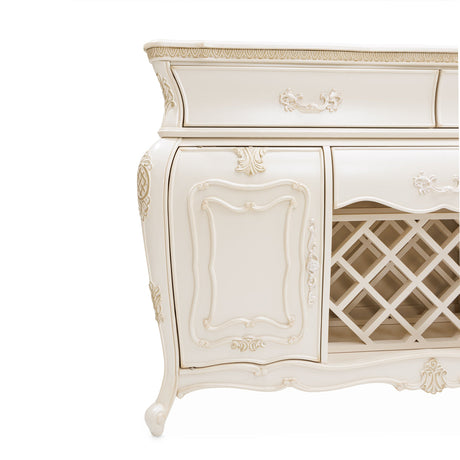 Aico Furniture - Lavelle Sideboard With Mirror In Classic Pearl - 54007-67-113