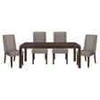 Kavanaugh 5 Piece Dining Room Set In Dark Brown 5409-78-5Set | Homelegance - sold by Home Elegance USA