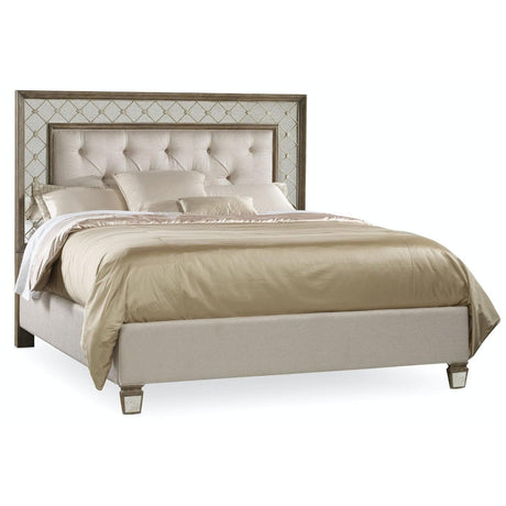 Hooker Furniture Sanctuary Mirrored Upholstered Bed