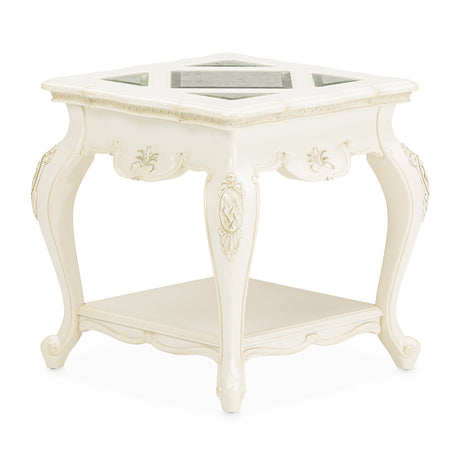 Michael Amini Lavelle Classic Pearl End Table - Home Elegance USA