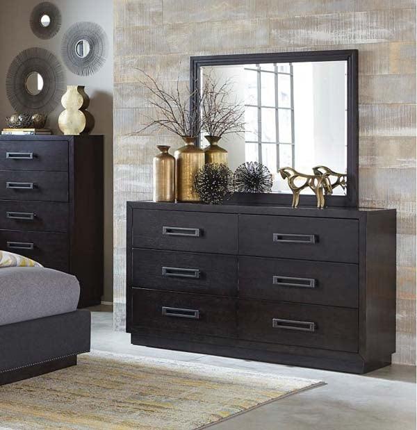 Homelegance - Larchmont Charcoal Dresser And Mirror Set - 5424-5-6