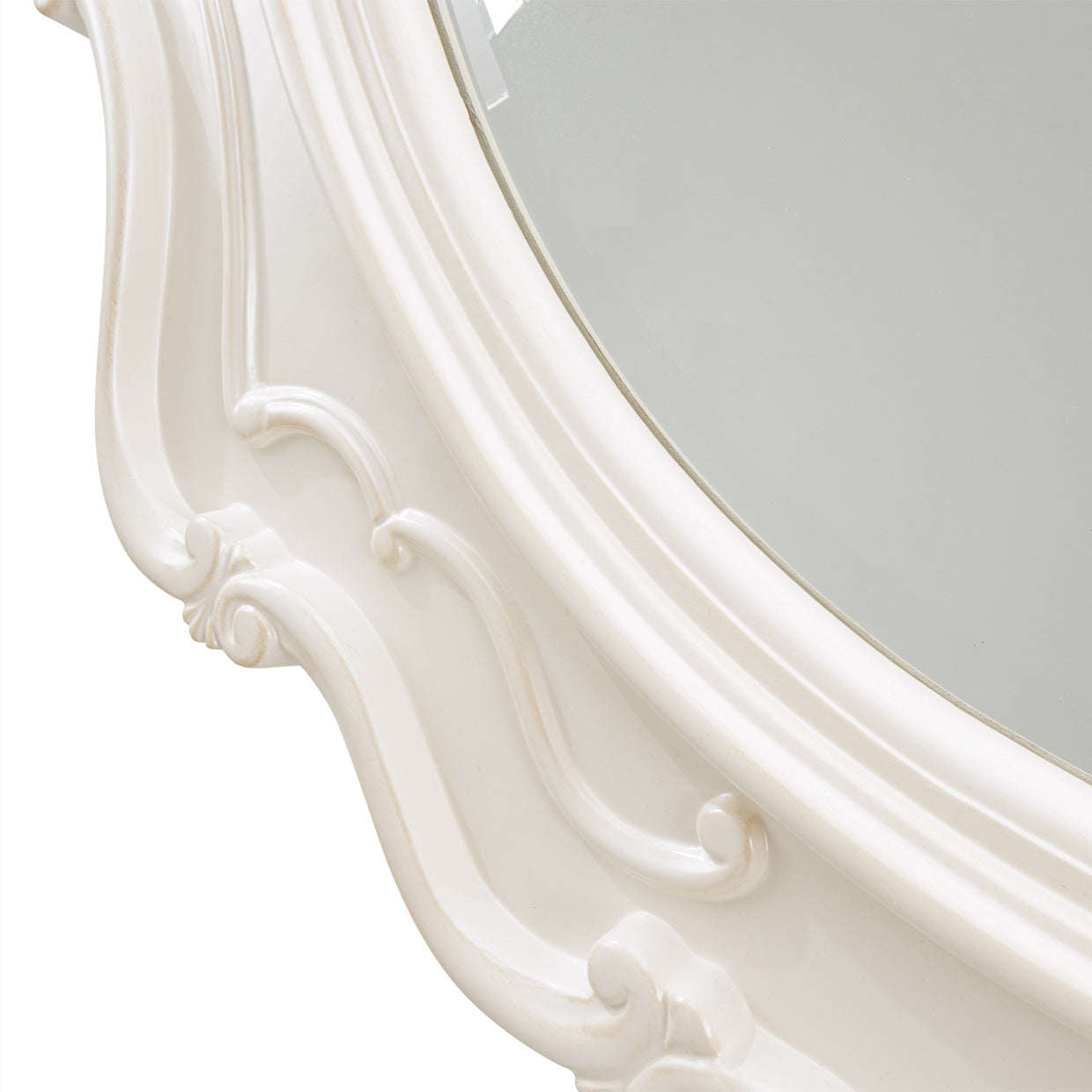 Michael Amini Lavelle Classic Pearl Console Table Mirror - Home Elegance USA