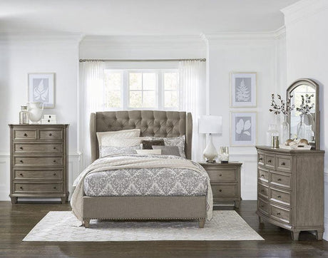 Homelegance - Vermillion 6 Piece Eastern King Bedroom Set In Gray Cashmere - 5442K-1Ek-6Set