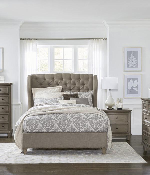 Homelegance - Vermillion 3 Piece Eastern King Bedroom Set In Gray Cashmere - 5442K-1Ek-3Set