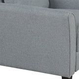 Living Room Sets Furniture Armrest Sofa Single Chair Sofa Loveseat Chair 3-Seat Sofa (ChairLoveseat Chair&3-Seat Sofa, Gray) Home Elegance USA