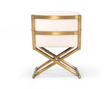 Modrest Haxtun Modern Cream Sherpa Accent Chair - Home Elegance USA