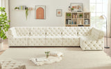 Tuft - Modular Sectional 6 Piece - Cream - Home Elegance USA