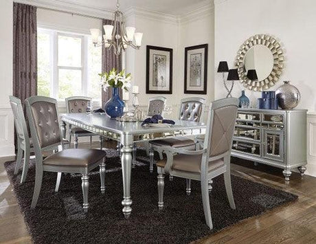 Homelegance - Orsina Silver 8 Piece Extendable Dining Room Set - 5477N-96-8