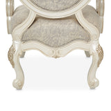 Aico Furniture - Lavelle Oval Back Wood Chair Mystic In Classic Pearl - 54834-Mystc-113