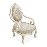 Aico Furniture - Lavelle Oval Back Wood Chair Mystic In Classic Pearl - 54834-Mystc-113