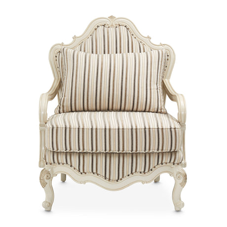 Aico Furniture - Lavelle Bergere Wood Chair Birch In Classic Pearl - 54835-Birch-113