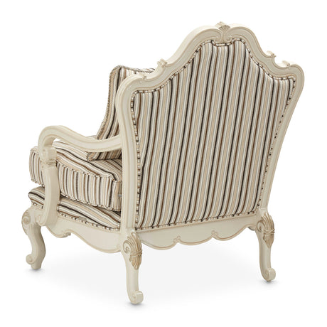 Aico Furniture - Lavelle Bergere Wood Chair Birch In Classic Pearl - 54835-Birch-113