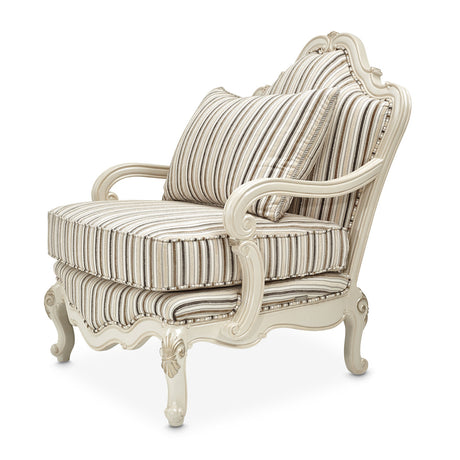 Aico Furniture - Lavelle Bergere Wood Chair Birch In Classic Pearl - 54835-Birch-113