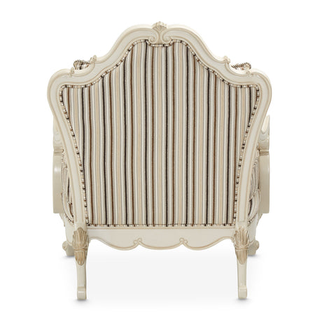 Aico Furniture - Lavelle Bergere Wood Chair Birch In Classic Pearl - 54835-Birch-113