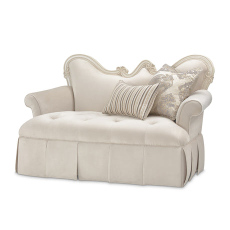 Aico Furniture - Lavelle Settee In Classic Pearl - 54864-Ivory-113