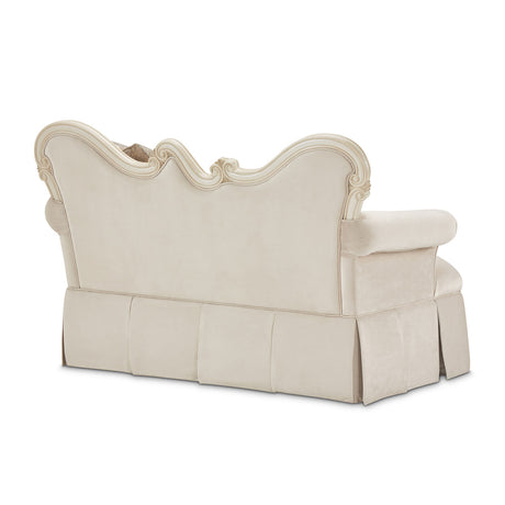 Aico Furniture - Lavelle Settee In Classic Pearl - 54864-Ivory-113