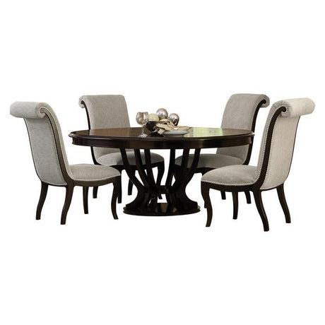 Homelegance - Savion 5 Piece Dining Room Set In Espresso - 5494-76-5Set