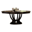Savion Round-Oval Dining Table In Espresso 5494-76* | Homelegance