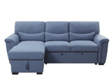 Haruko - Sectional Sofa - Blue Fabric - Home Elegance USA