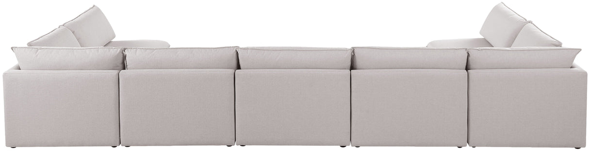 Mackenzie - Modular Sectional 7 Piece - Beige - Fabric - Home Elegance USA