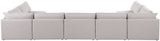 Mackenzie - Modular Sectional 7 Piece - Beige - Fabric - Home Elegance USA