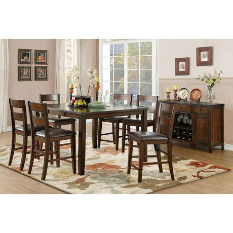 Mantello Dining Sideboard with Wine Rack & Stemware Storage | Cherry Finish Mango Veneer | Homelegance