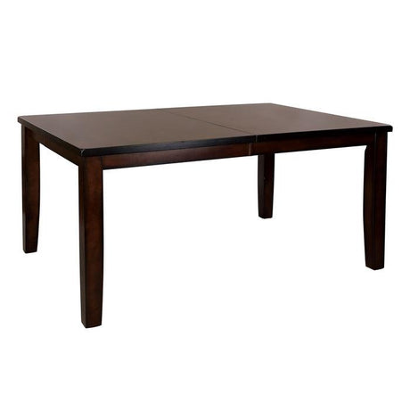 Mantello 6-Piece Dining Set by Homelegance | Cherry Finish & Faux Leather Upholstery | Seats 4 + Bench