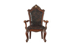 ACME Picardy Arm Chair (Set-2), Cherry Oak & PU 68223 - Home Elegance USA