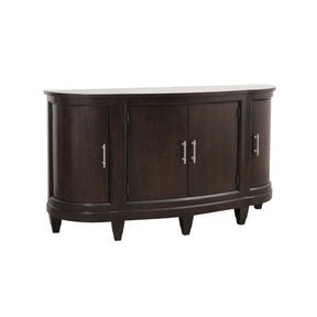Oratorio Dining Sideboard | Dark Cherry Finish | Chrome Bar Pulls | Homelegance