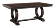 Oratorio Cherry Extendable Trestle Dining Table 5562-96 | Homelegance