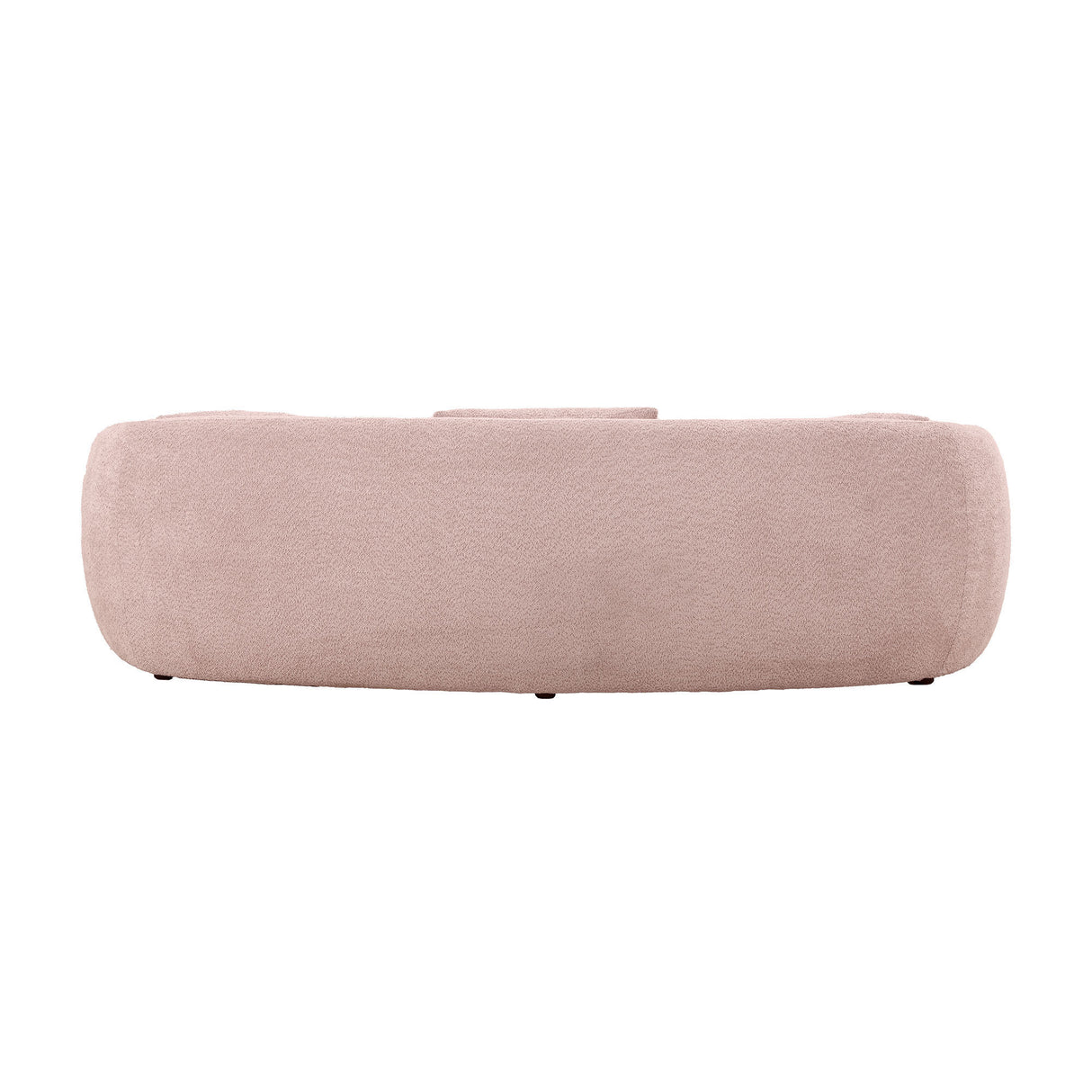 93.6'' Mid Century Modern Curved Living Room Sofa, 4 - Seat Boucle Fabric Couch for Bedroom, Office, Apartment,Pink | Home Elegance USA