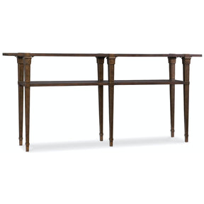 Skinny Console Table in Dark Wood Acacia and Metal – Hooker Furniture