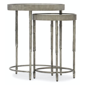 Melange Accent Nesting Tables Silver Iron & Mirror – Hooker Furniture