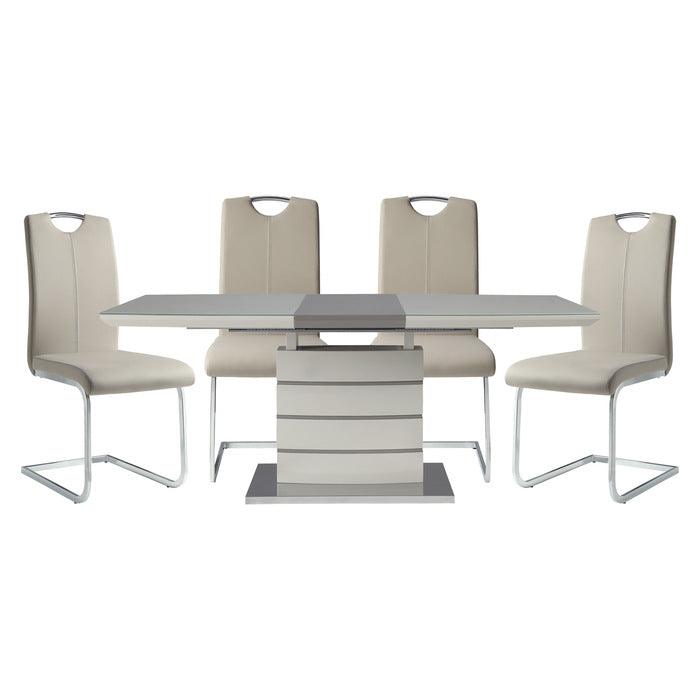 Homelegance - Glissand 5 Piece Rectangular Dining Table Set - 5599-71-5
