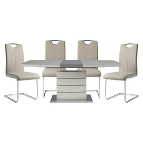 Glissand 5 Piece Rectangular Dining Table Set 5599-71-5 | Homelegance
