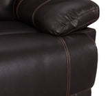 Global United Leather-Air Recliining  Console Loveseat Home Elegance USA