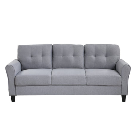 79.9" Modern Living Room Sofa Linen Upholstered Couch Furniture for Home or Office ,Light Grey*Blue,(3 - Seat,Old Sku:WF288519AAC) - WF300332AAC - image - 8