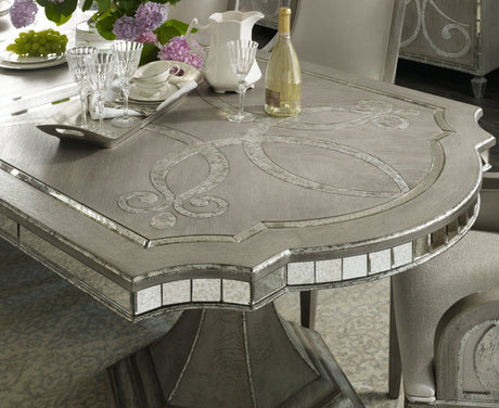 Hooker Furniture Sanctuary 128-Inch Rectangle Dining Table – Epoque Finish, Expandable Luxury