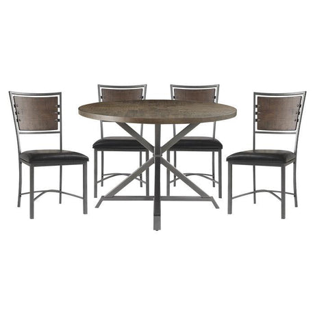 Homelegance - Fideo 5 Piece Round Dining Set - 5606-45Rd-5Set