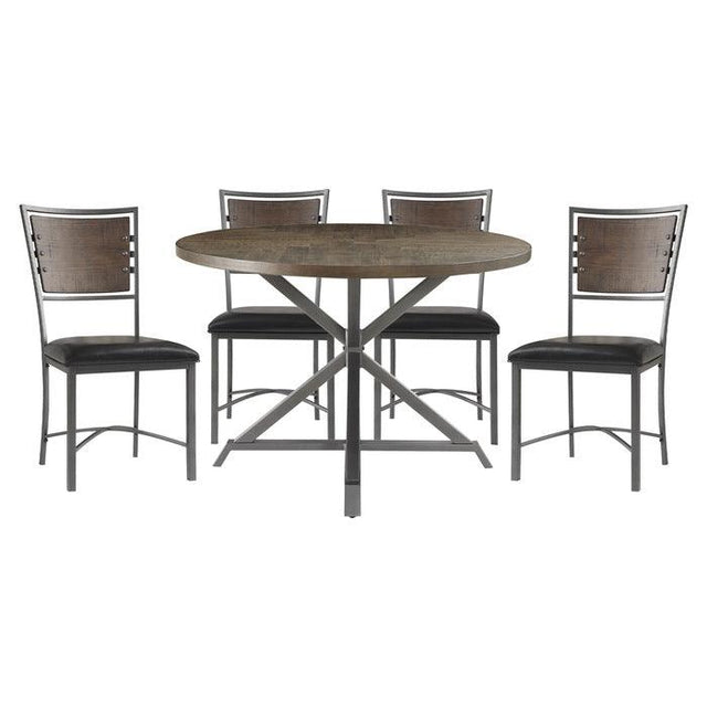 Homelegance - Fideo 5 Piece Round Dining Set - 5606-45Rd-5Set