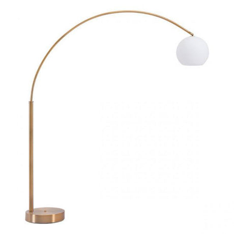 Zuo Griffith Floor Lamp Brushed Brass