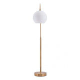 Zuo Griffith Floor Lamp Brushed Brass