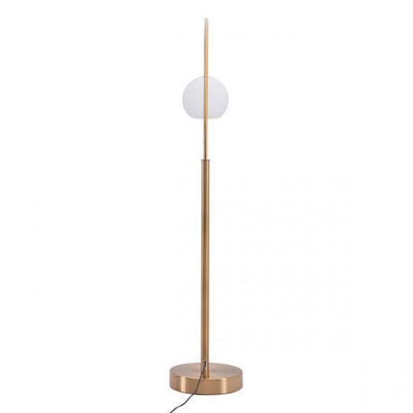 Zuo Griffith Floor Lamp Brushed Brass